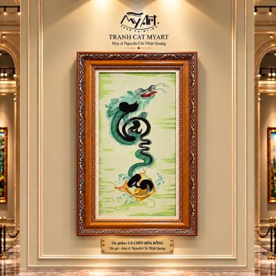 TRANH CÁT CHÉP HOÁ RỒNG 1