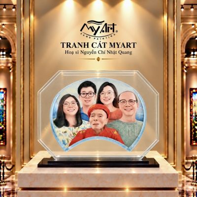 TRANH CÁT CHÂN DUNG GIA ĐÌNH 2