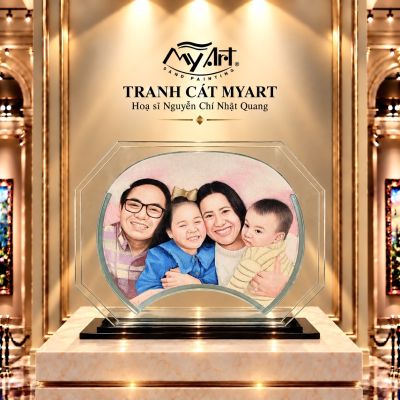 TRANH CÁT CHÂN DUNG GIA ĐÌNH 3
