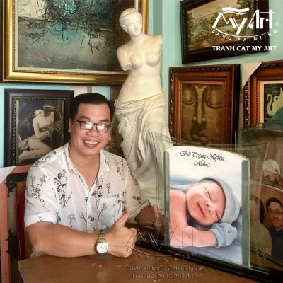 TRANH CÁT CHÂN DUNG TRẺ EM - GIỮ MÃI KỶ NIỆM VỚI THỜI GIAN